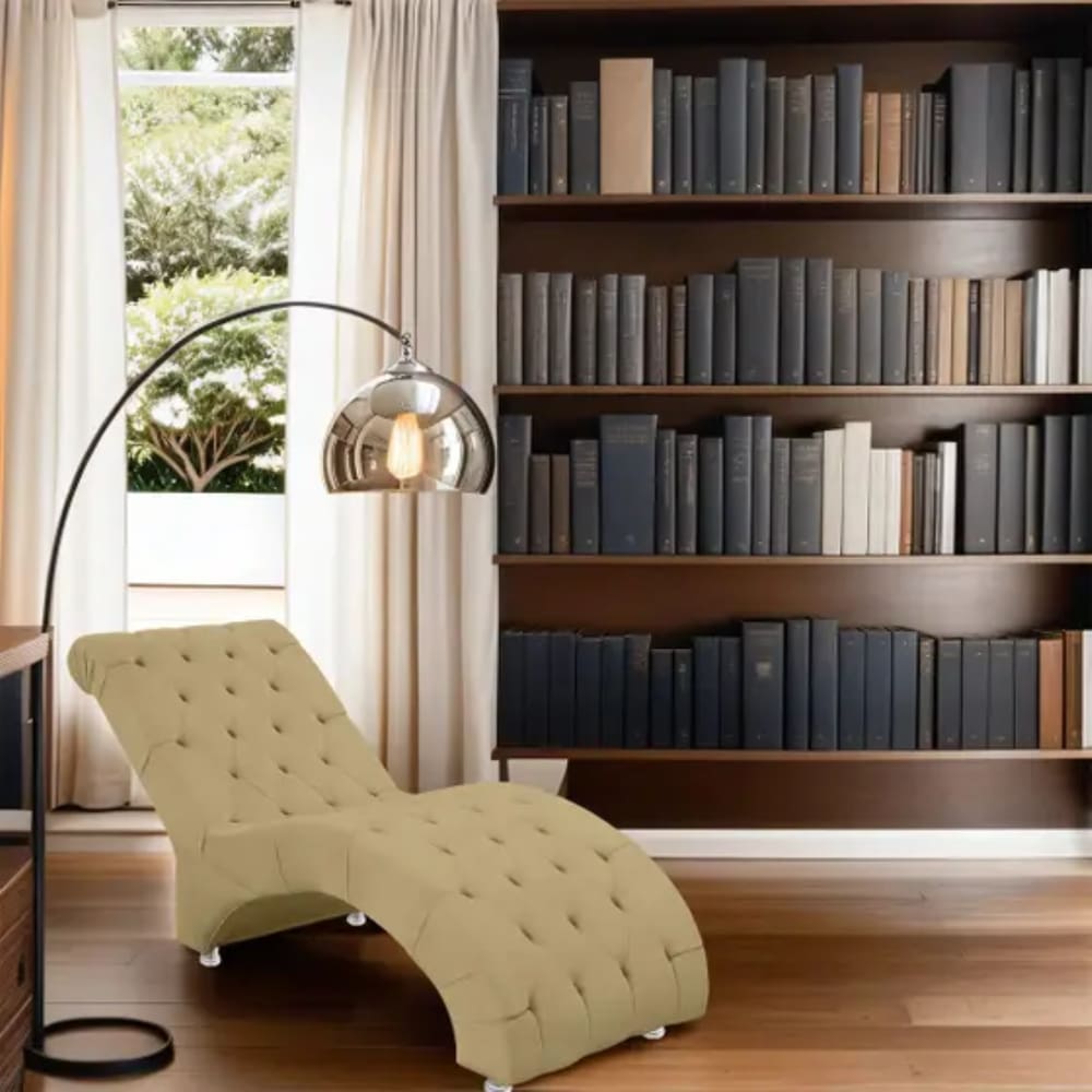 Recamier Divã Espreguiçadeira Para Sala Cliníca Estética Sandra Suede