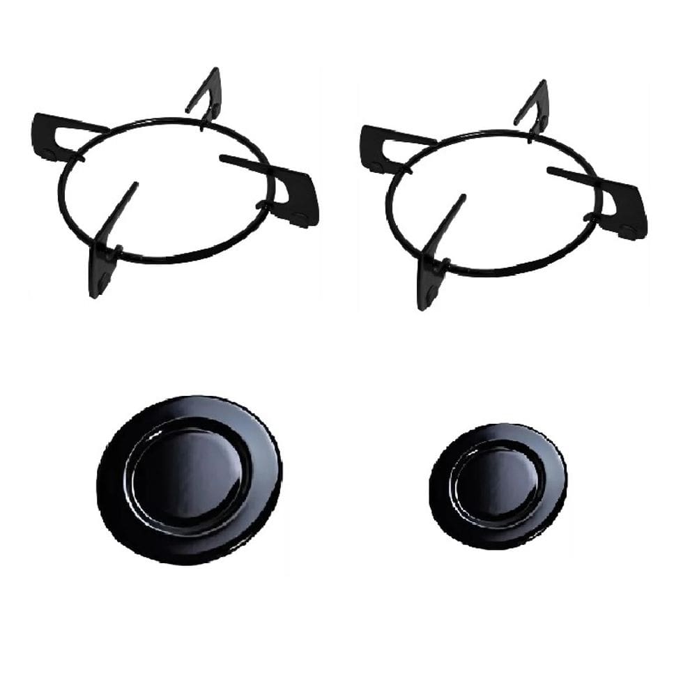 Kit Grelha + Espalhador Para Fogão Cooktop Fischer 2 Bocas
