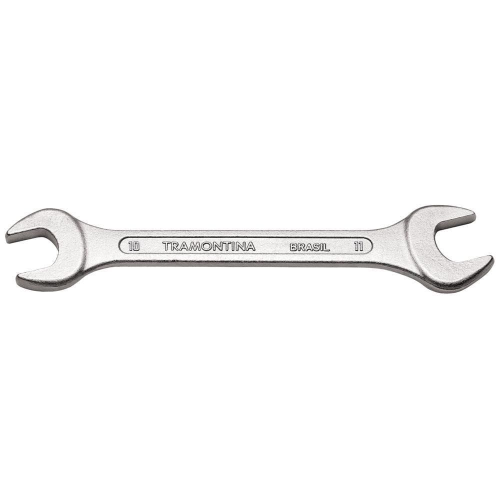 Chave Fixa 10x11 Mm Tramontina Basic Com Corpo Em Aço Especial Cromado