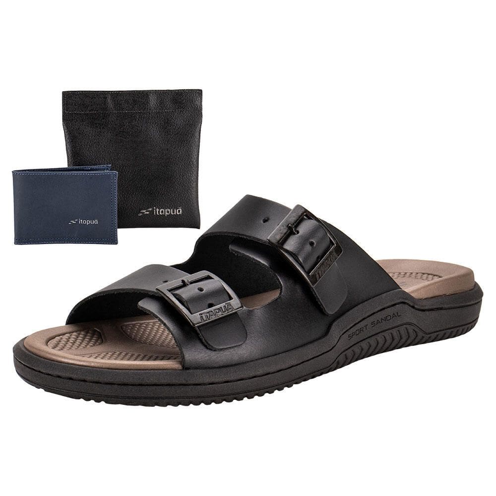 Kit Chinelo Masculino E Carteira Itapuã 6831