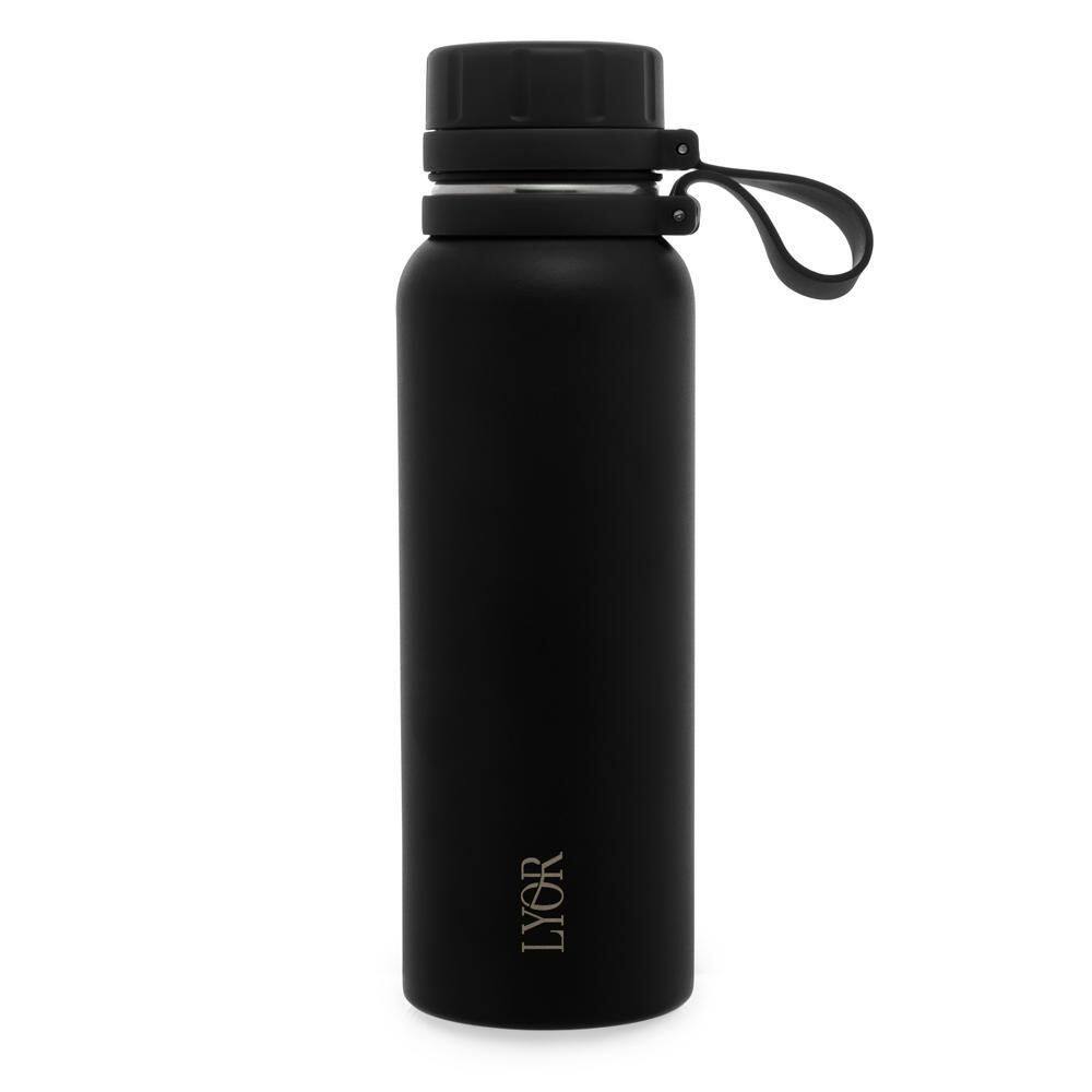 Garrafa Térmica de Aço Inox Explorer Preta 650ml