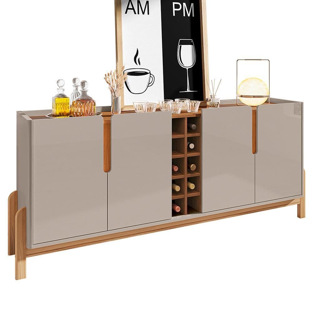 Buffet Aparador Lizz 190cm 4 Portas com Adega - Casa D