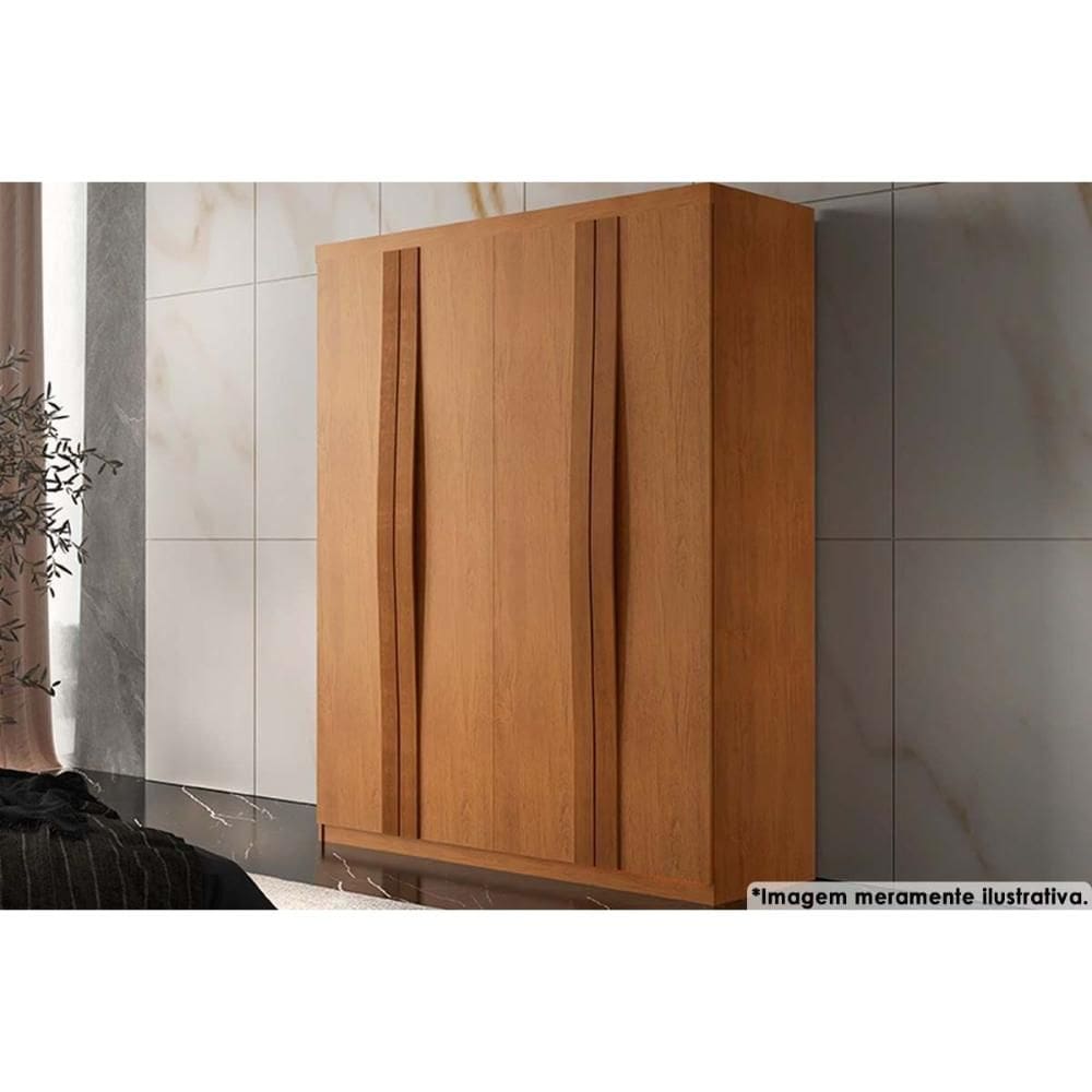 Guarda Roupa 4 Portas e 2 Gavetas Grécia Naturale - Rufato