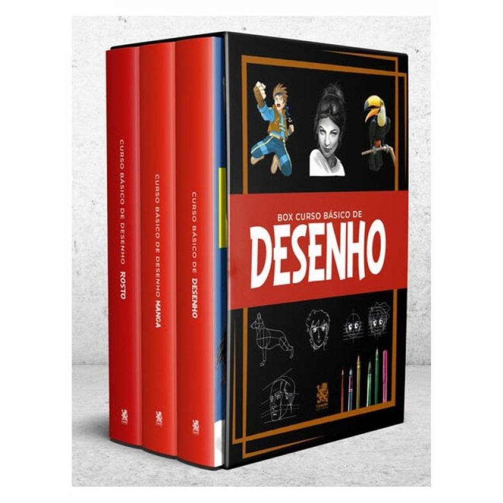 Curso Básico De Desenho - Box Com 3 Livros