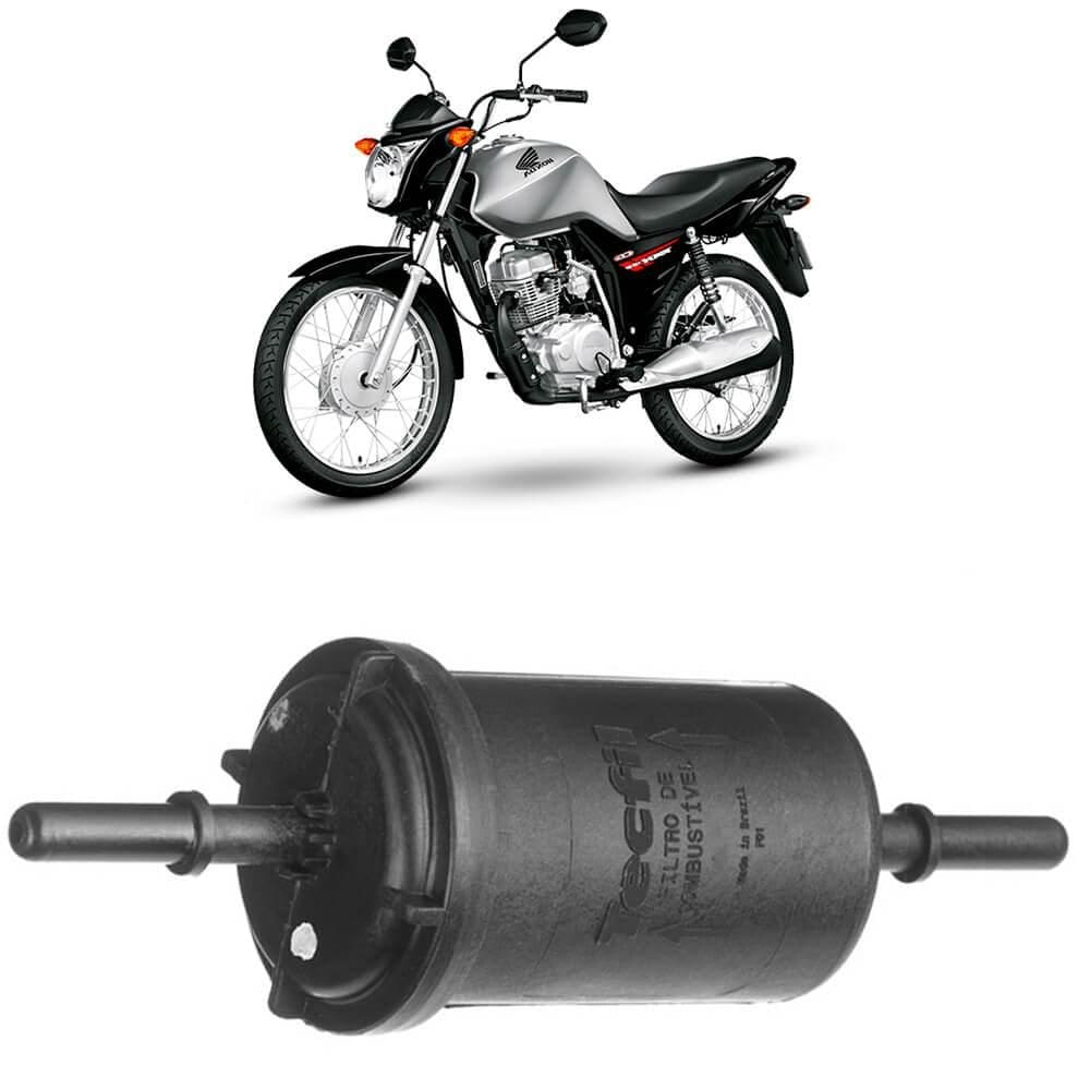 Filtro Combustível Moto CG127 NXR150 Bros Tecfil GI80