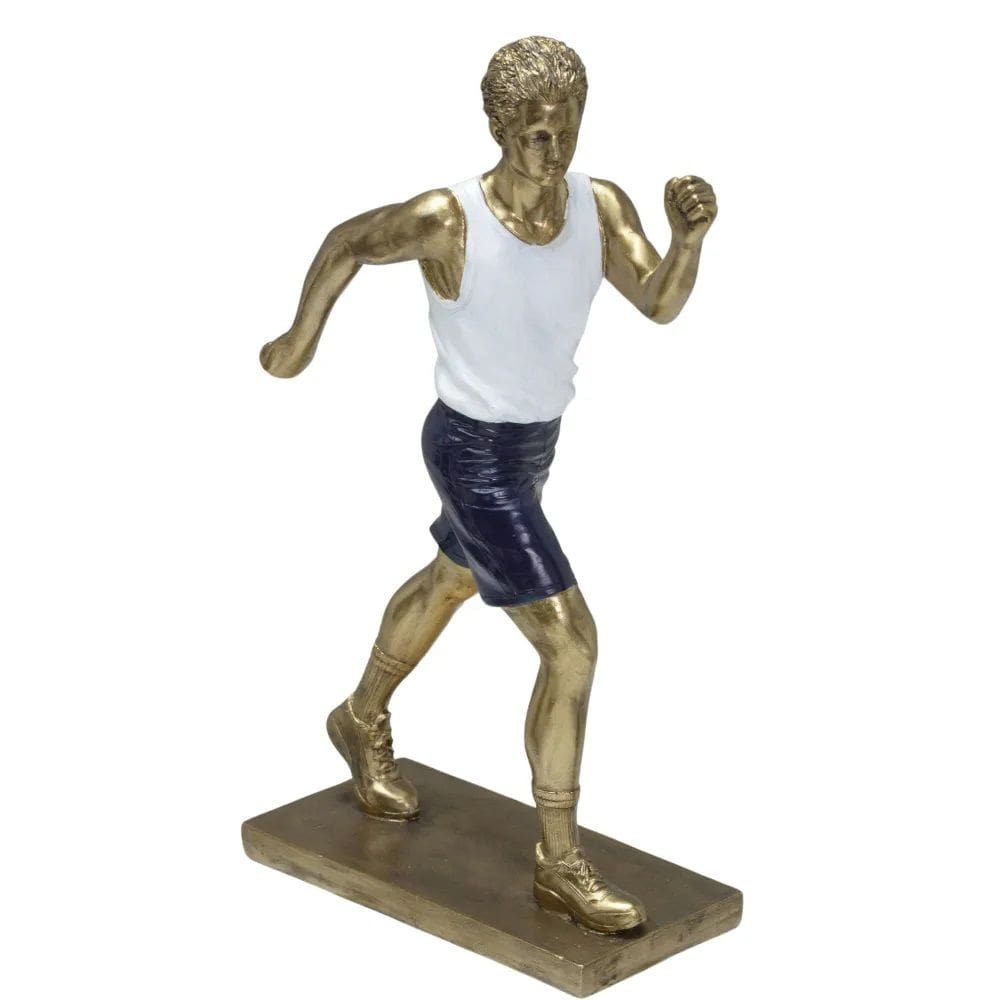 Figura Decorativa Estatueta Homem Atleta  26 X 15 X 7 Cm