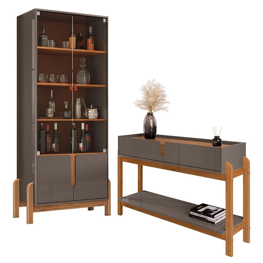 Sala de Jantar Lizz com Cristaleira e Aparador - Casa D