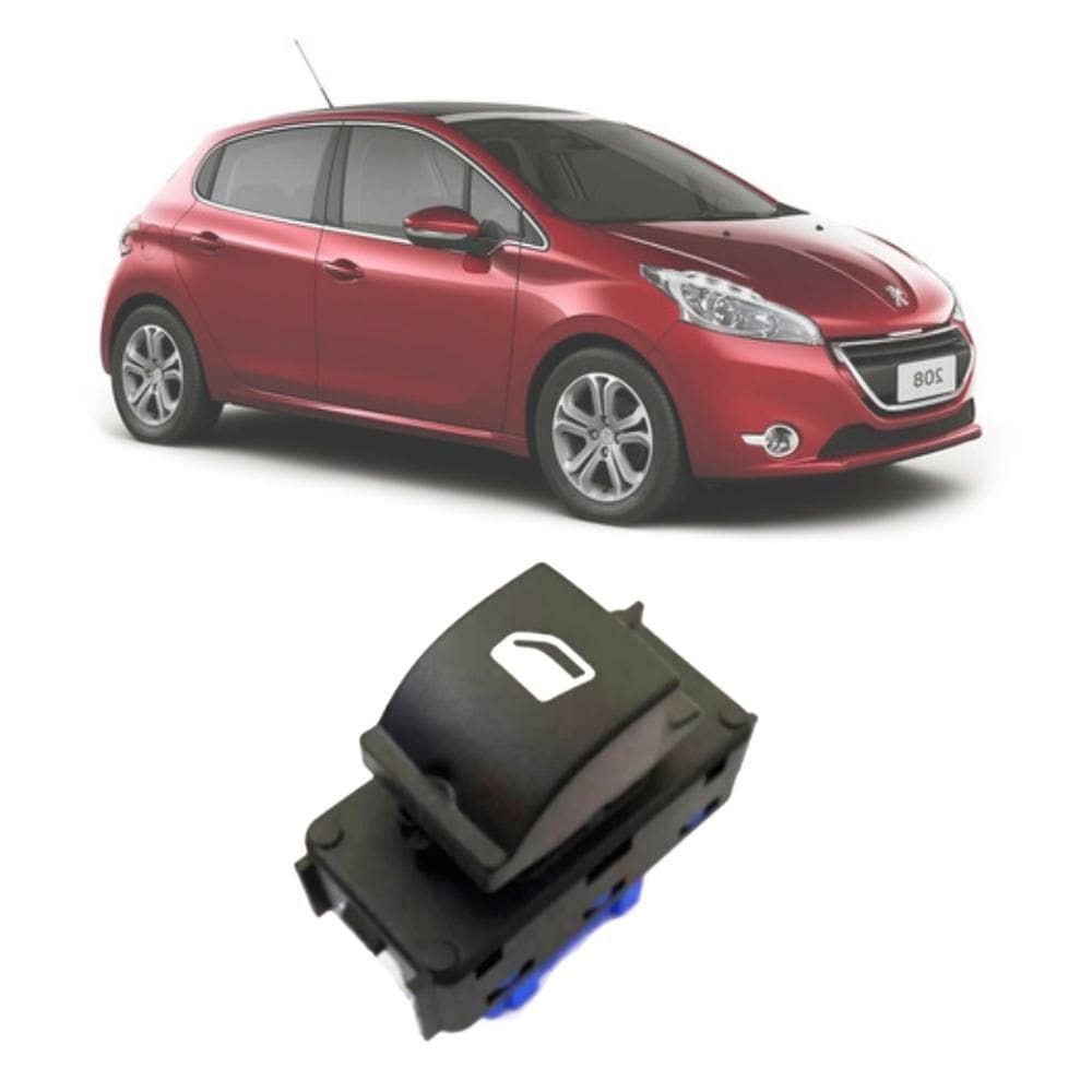 Botão Vidro Elétrico Tecla Acionadora Peugeot 208 Após 2013 [F103]