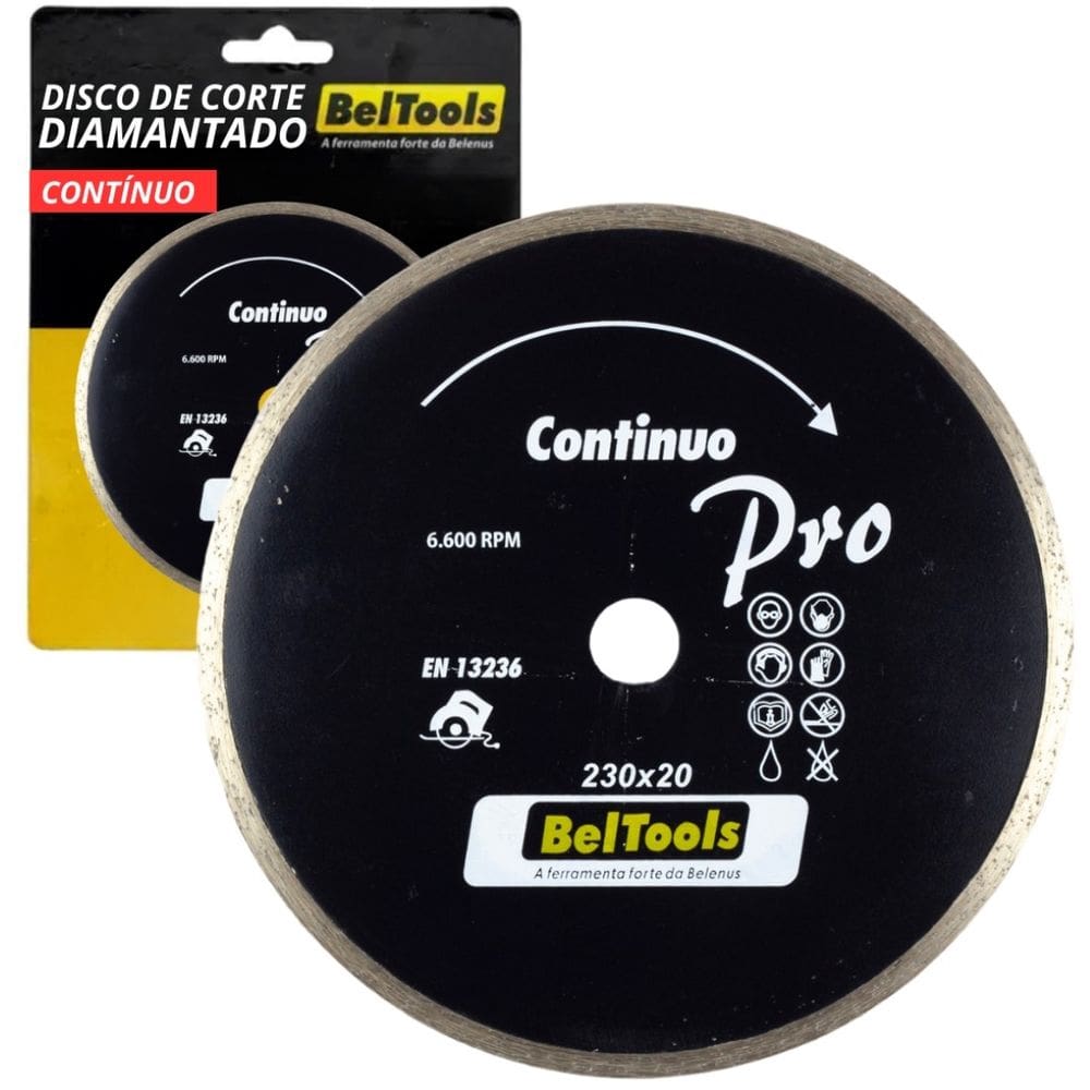 Disco de Corte Diamantado Contínuo 230x20 Beltools