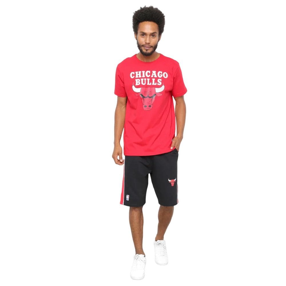 Camiseta Nba Plus Size Masculina Chicago Bulls Big Logo