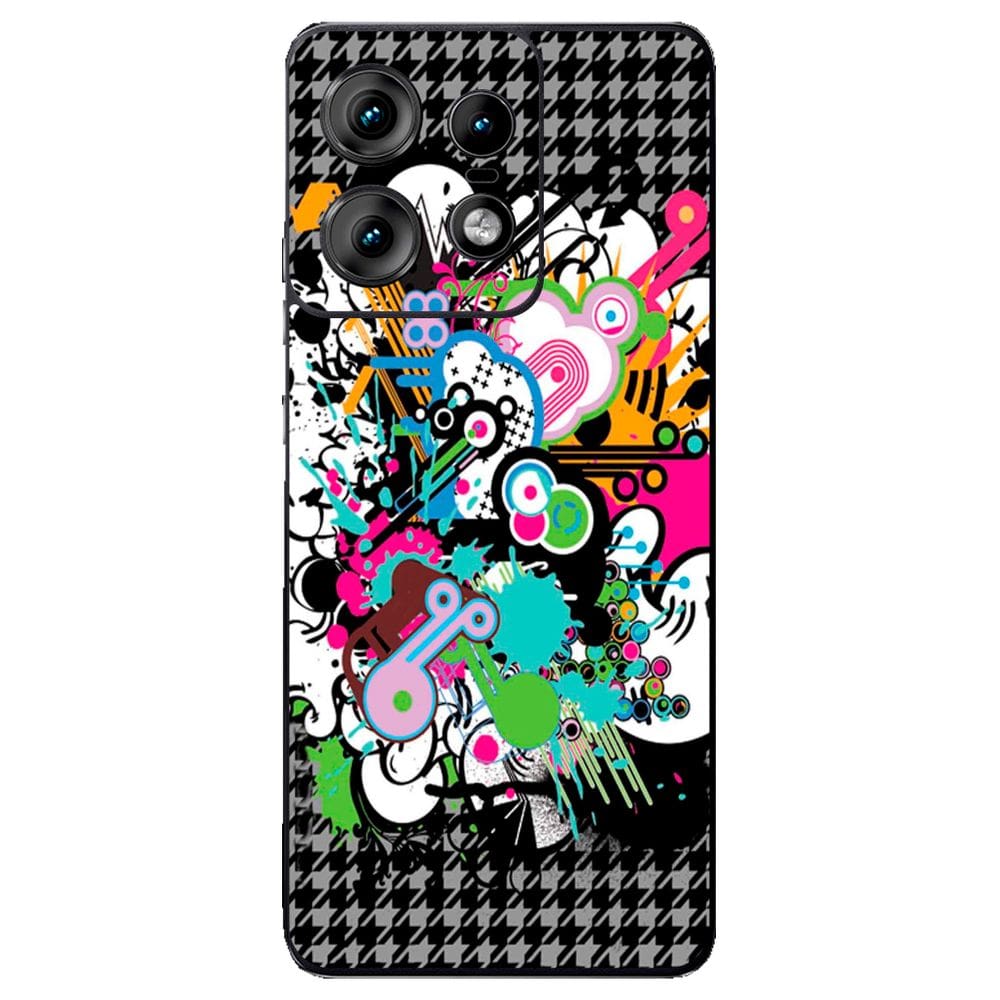 Capa Adesivo Skin022 Verso Para Motorola Edge 50 Pro