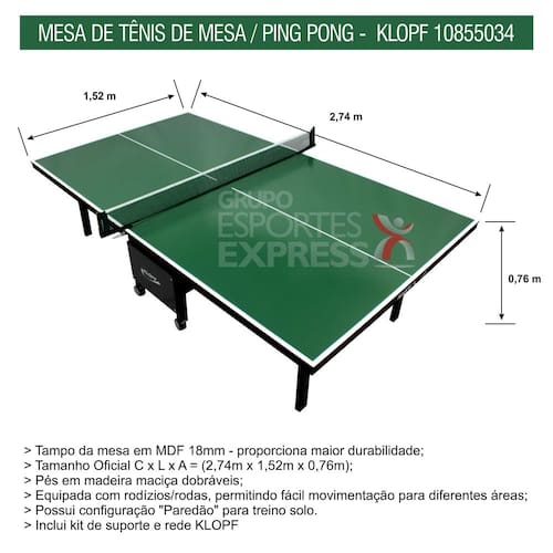 Mesa Klopf Mesa De Tenis De Mesa Profissional Decathlon Mesa De