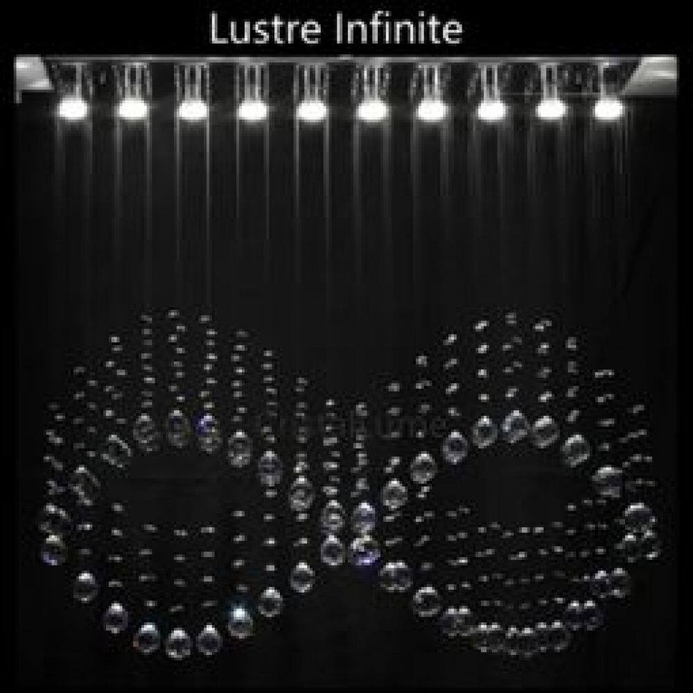 Lustre para sala, quarto, cozinha, hall, Cristal k9 Base 18x70