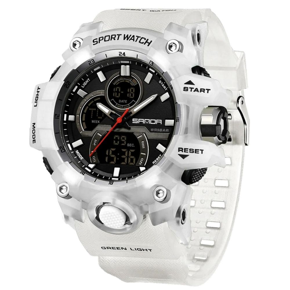 Relógio Masculino Esportivo Multifuncional de Quartzo Á Prova D`água