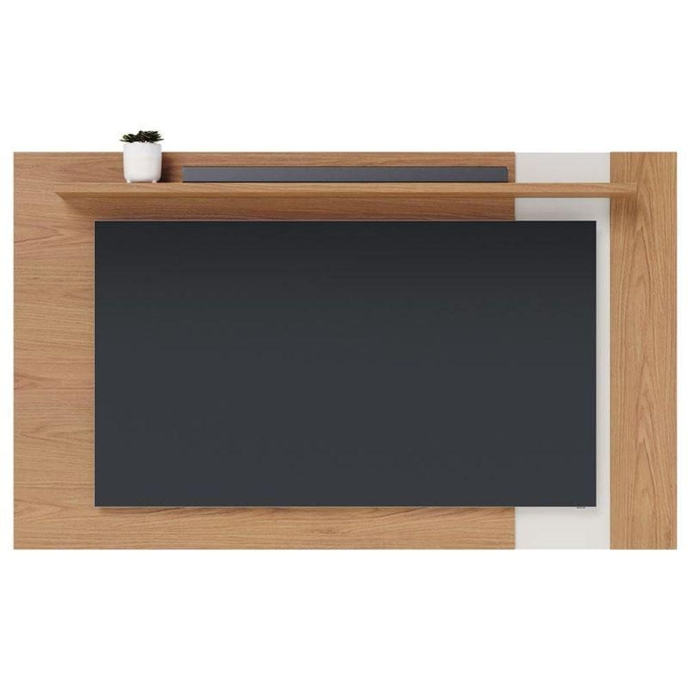 Painel Para Tv Suspenso Extensivo Leme Freijó Off White Matte - Colibri