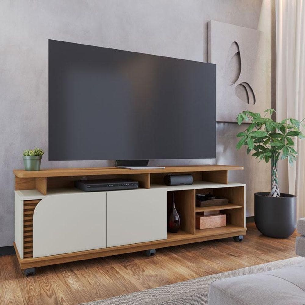 Rack Bancada Ambiente Jurerê 1.8 Freijó Off White Matte - Colibri