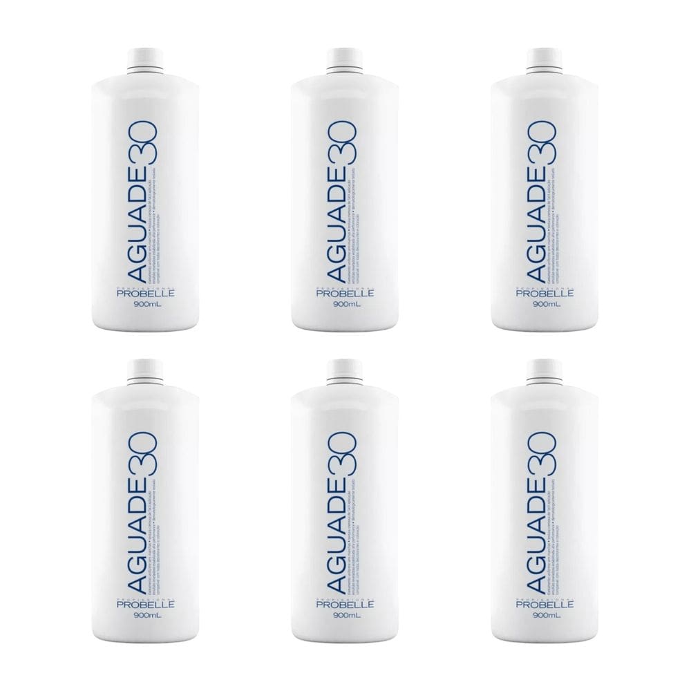 Agua Oxigenada Probelle 900ml 30Vol Cremosa - Kit C/ 6un