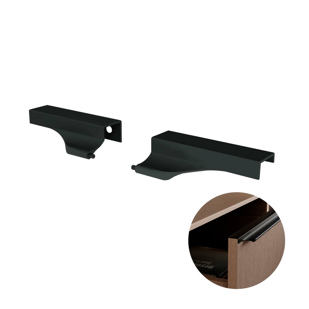 Ponteira Para Puxador Preto Fosco de 15mm Pe407 Rometal