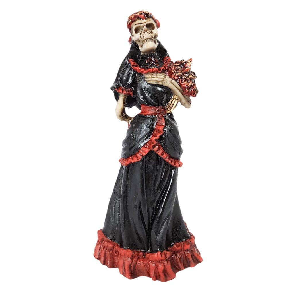 Pomba gira Rosa Caveira Imagem umbanda candomblé Escultura Religiosa em Resina