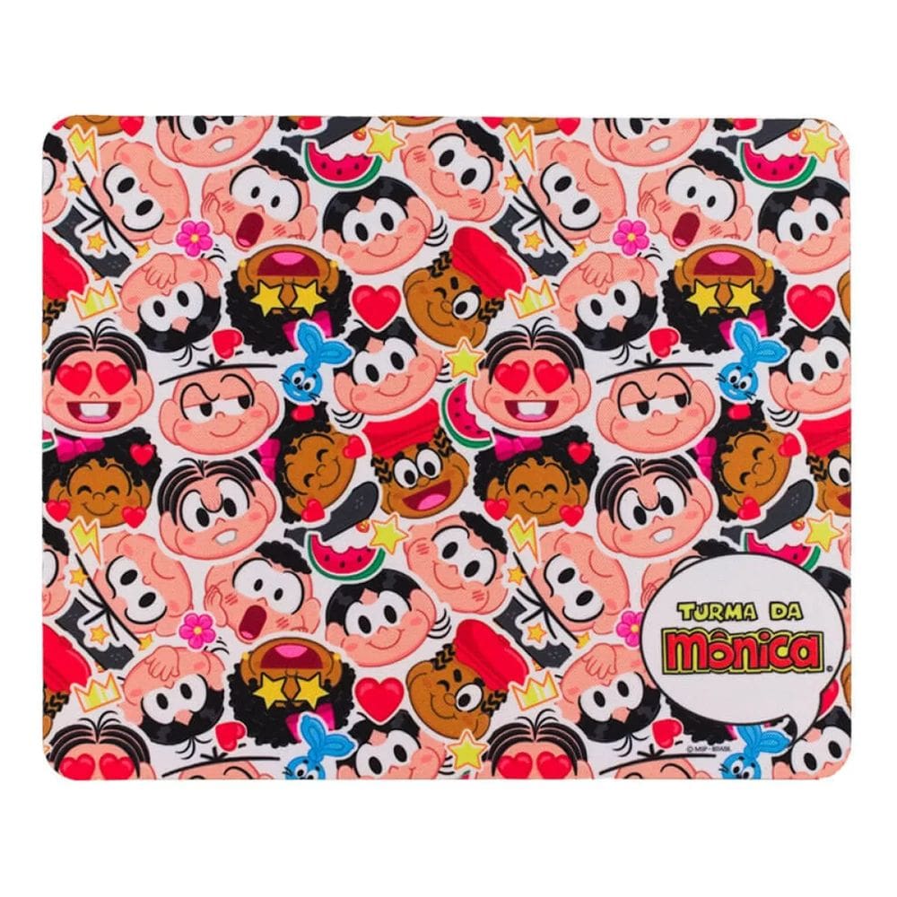 Mousepad Expressões Personagens 18x21.5cm - Turma Da Mônica