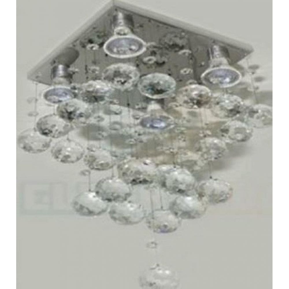 Lustre para sala, quarto, cozinha, hall, sala de jantar Cristal k9 Base 30x30
