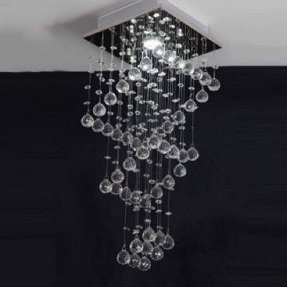Lustre para sala, quarto, cozinha, hall, corredor sala de jantar em Cristal Base k9 30x30