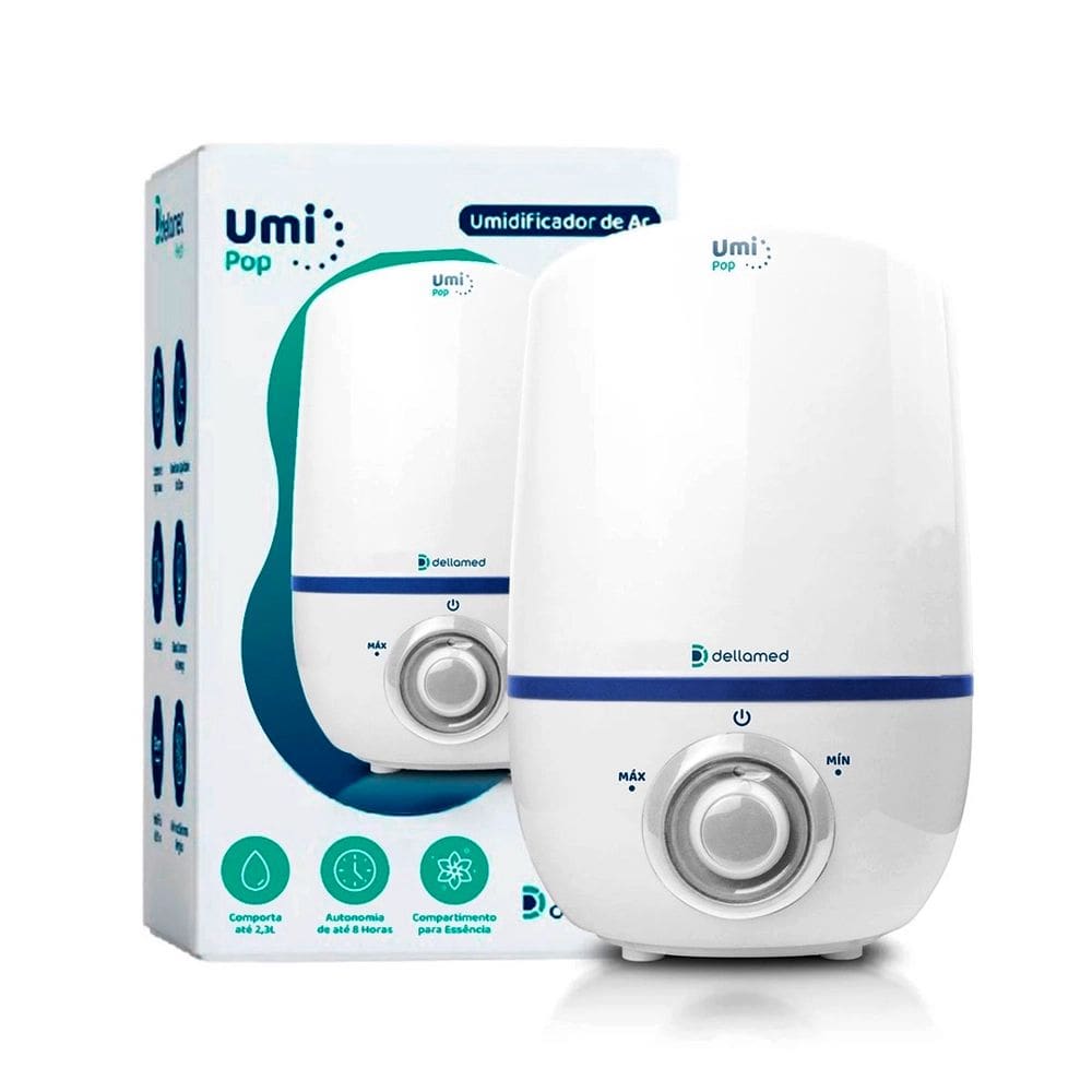Umidificador de Ar Ultrassônico Umi Pop Health 2,3l Dellamed Cor Branco 110v/220v
