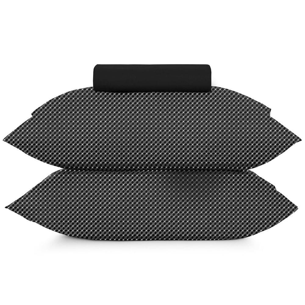Jogo de Cama Queen 3 Peças Altenburg Toque Acetinado Slim Preto