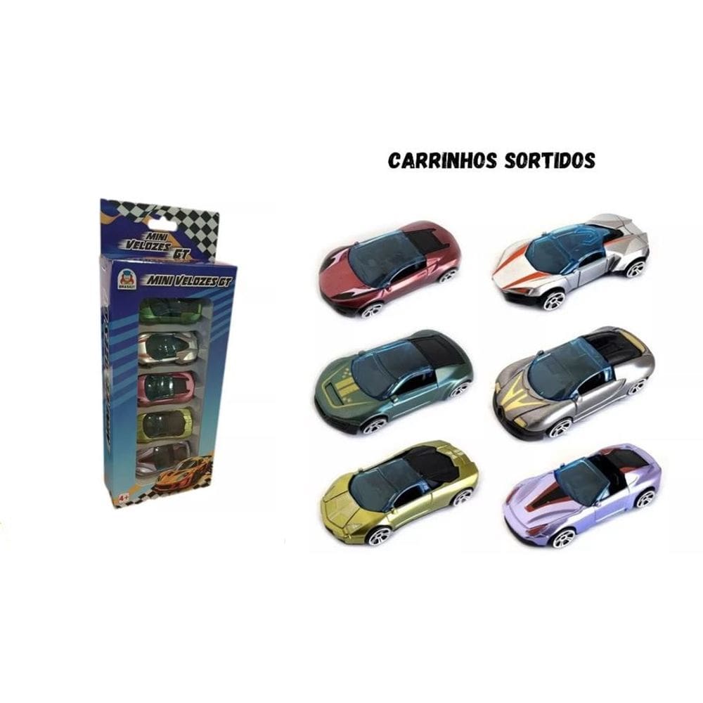 Carrinhos Pequenos  Mini Velozes - Braskit