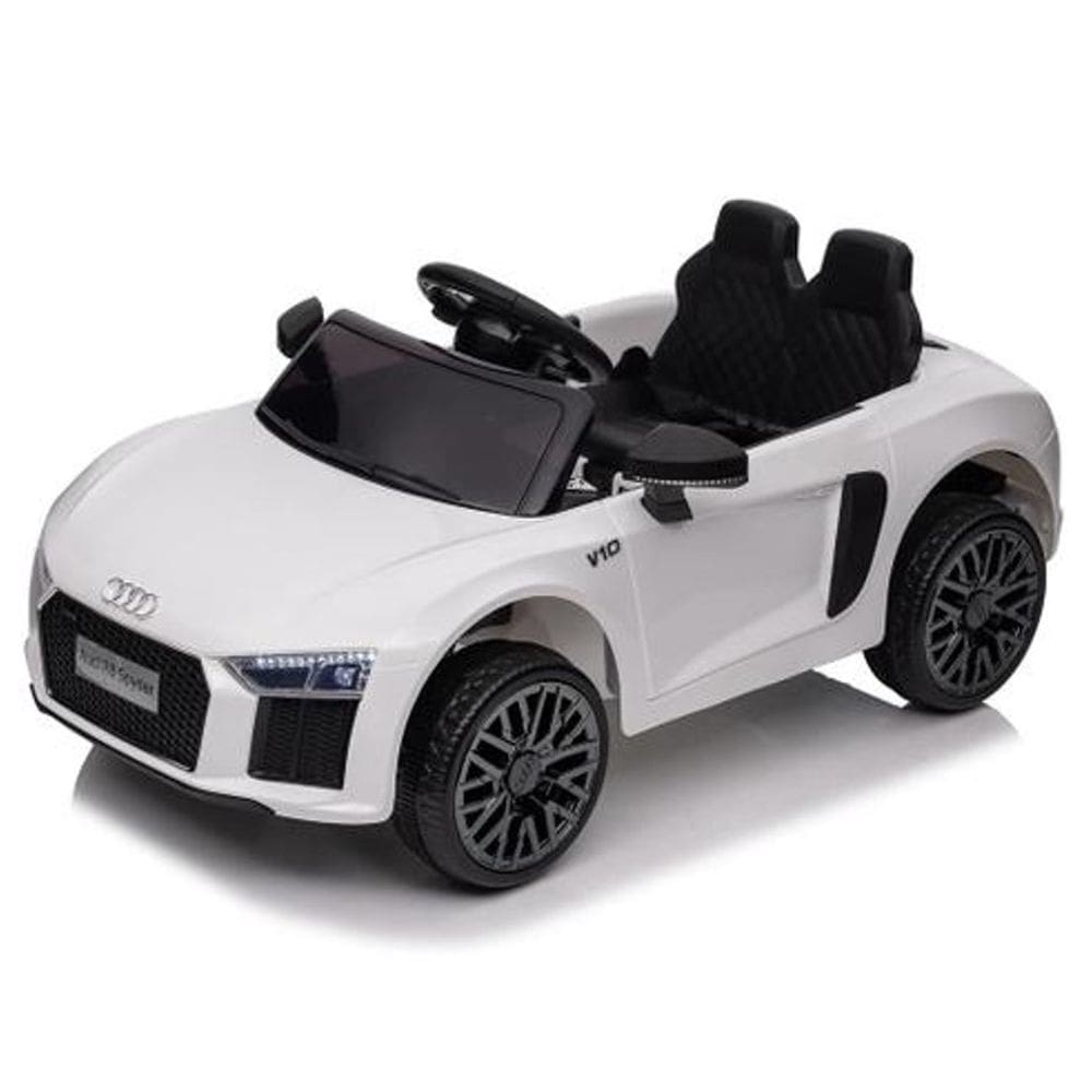 Carro Elétrico Audi R8 6V Com Controle Branco - Zippy Toys