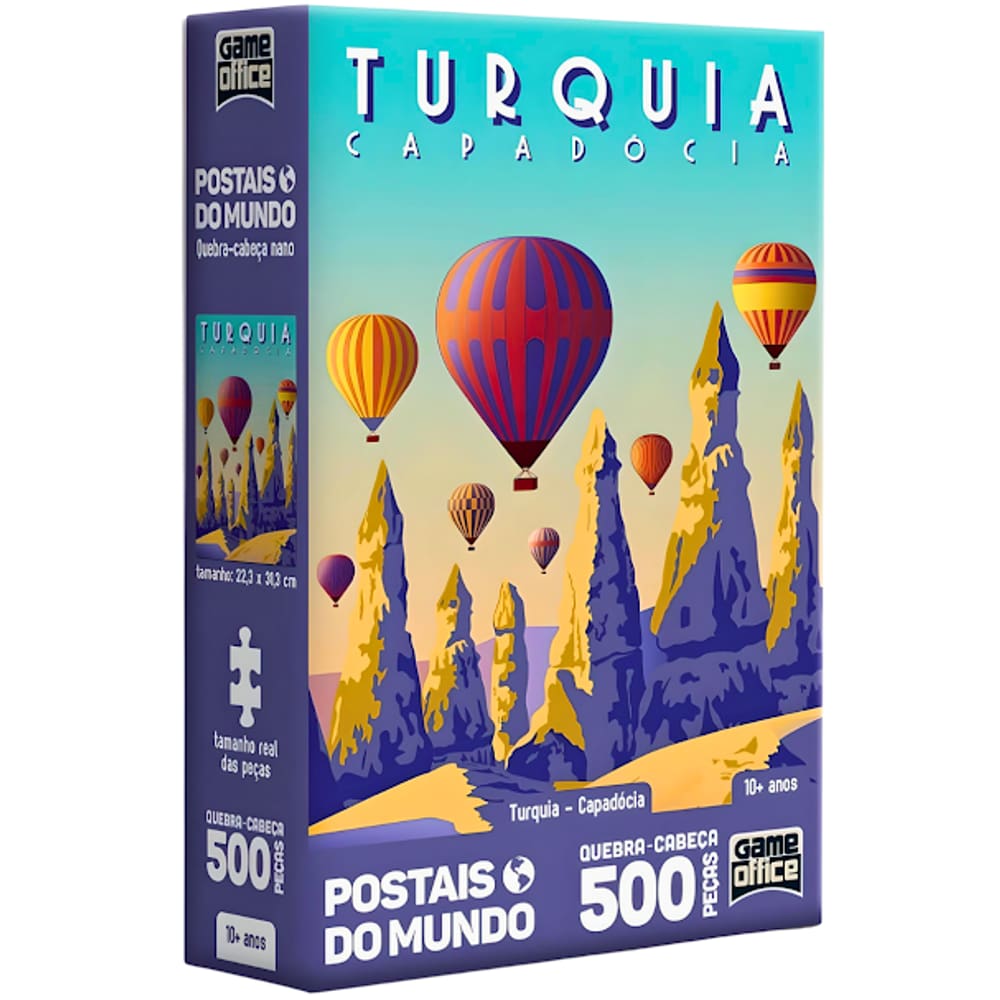 Puzzle Postais Do Mundo Turquia Capadócia 500 Peças Toyster