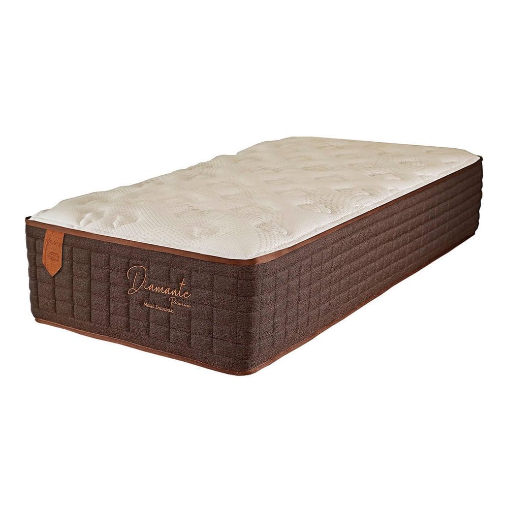 Colchão Solteiro 88x188x30 Diamante Prorelax Molas Ensacadas Pillow In - Marrom