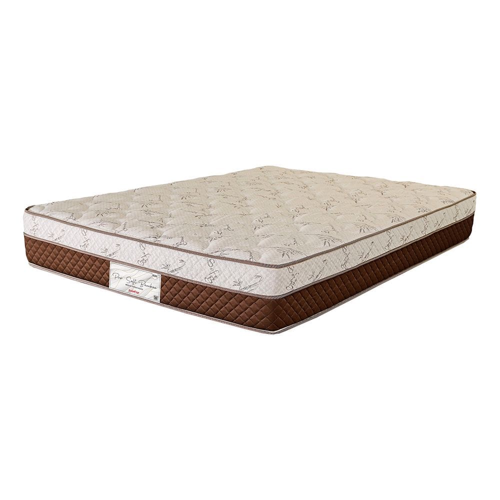 Colchão Queen Size 158x198x24 Pro Soft Bamboo Prorelax Molas Ensacadas Pillow Top Turn Free - Marrom