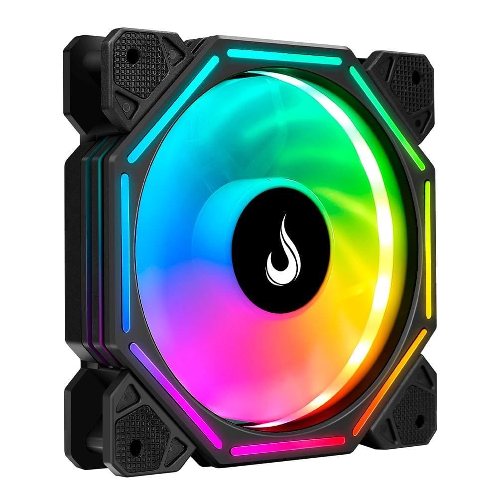 Cooler Fan Rise Mode Hex Tornado ARGB 120mm Preto - RM-H-ARGB-TOR-B