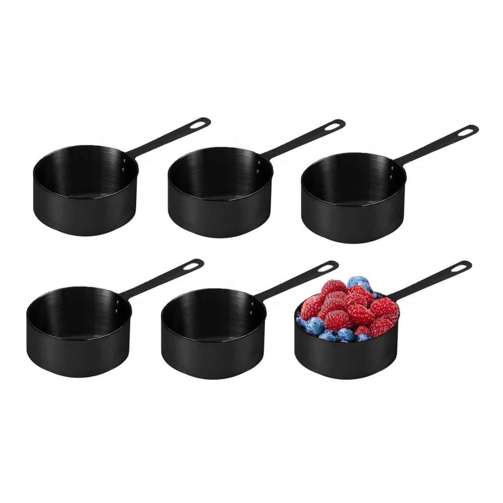 Panelinha Couvert Preto Mini Panela 120ml Finger Food Buffet 6un