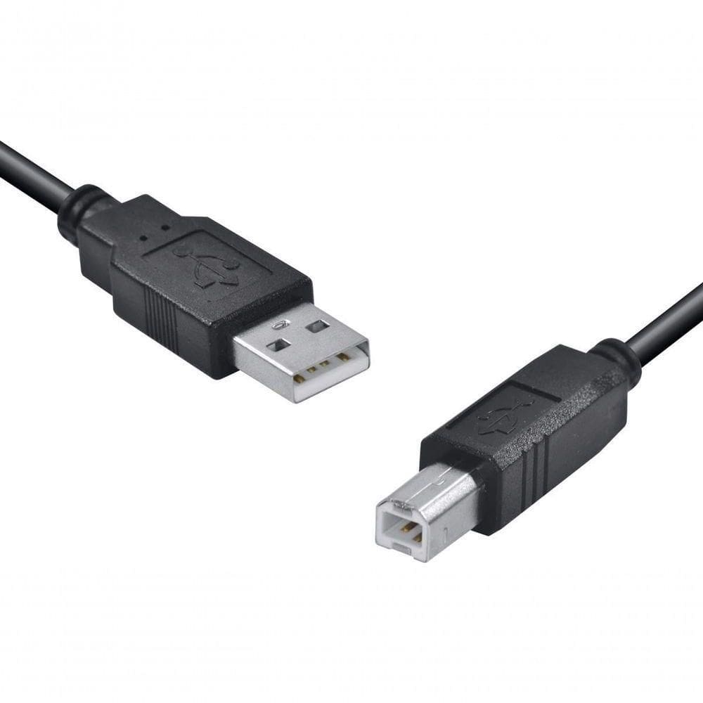 Cabo Usb Para Impressora A Macho X B Macho 2.0 - 3m Uambm-3 - Pc - 10