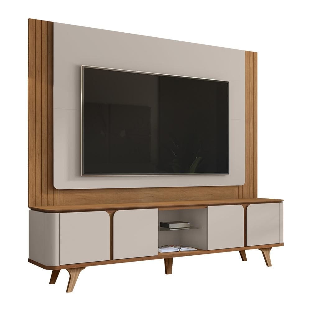 Conjunto Sala Rack e Painel Roma Para TV até 60 Polegadas