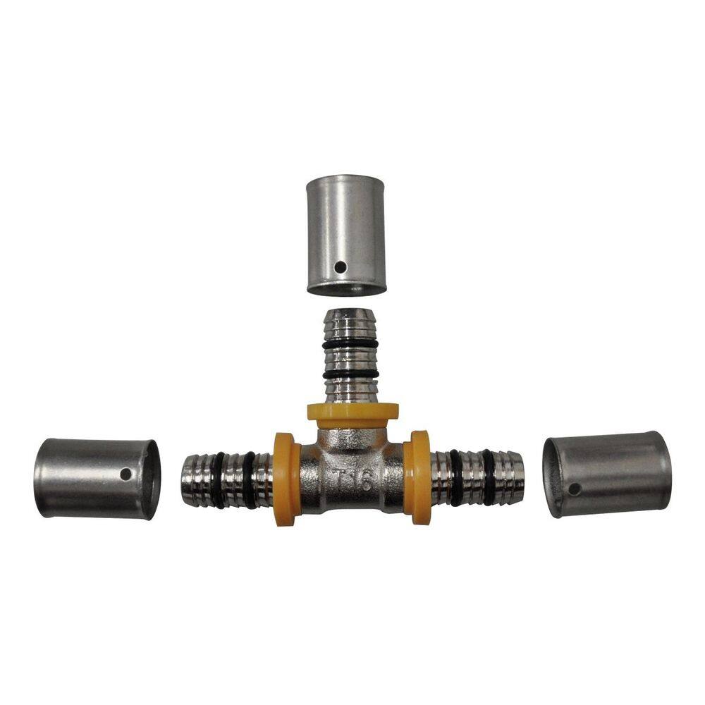 Te Tee p/ Gás Encanado 16-16 16mm Tubo Pex Multicamada Astra