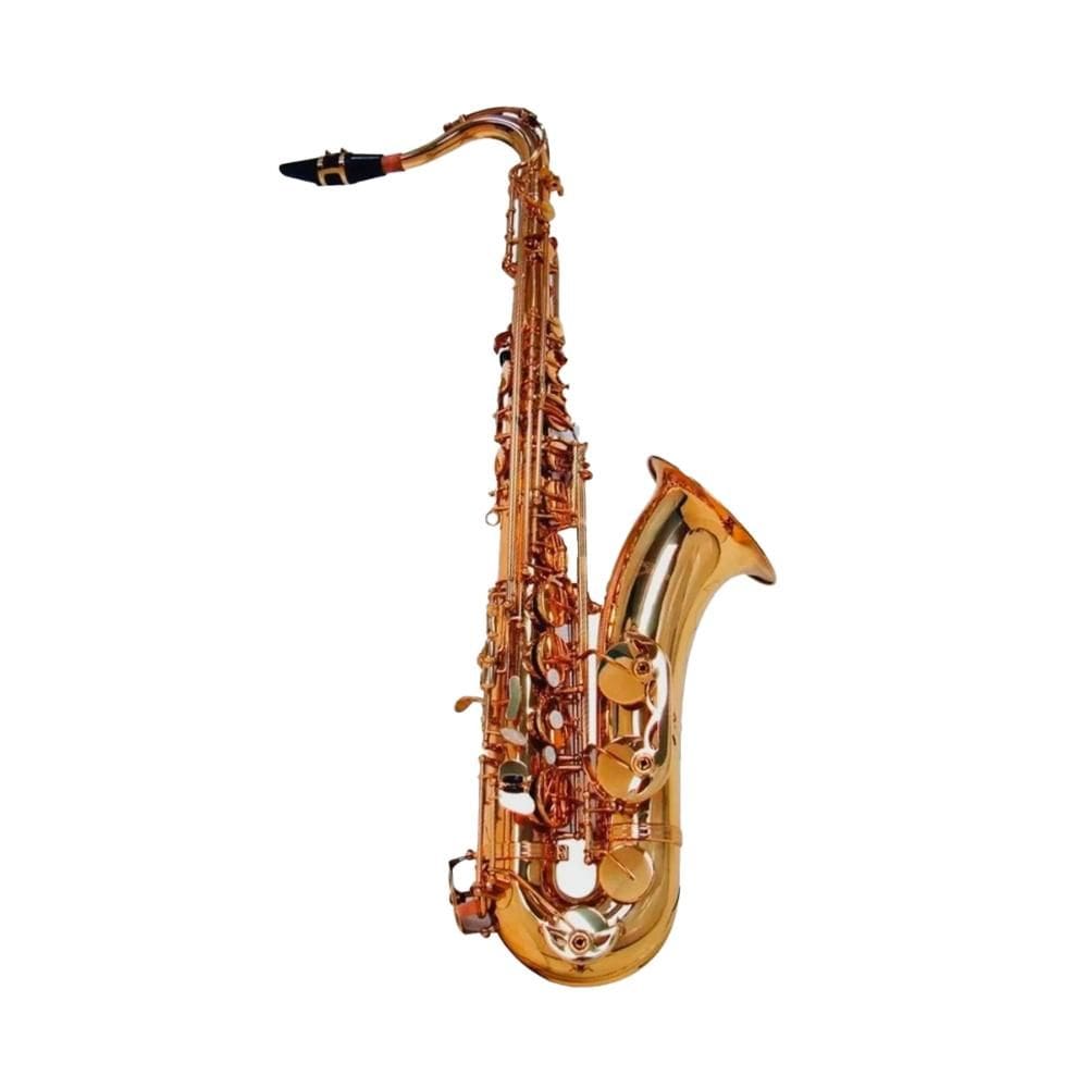 Sax Tenor Bb Laqueado Dourado Shelter SGFT6435L com Case