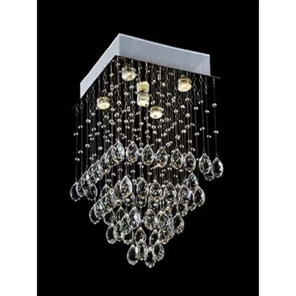 Lustre para sala, quarto, hall, sala de jantar, cozinha em Cristal K9 Base 38x38