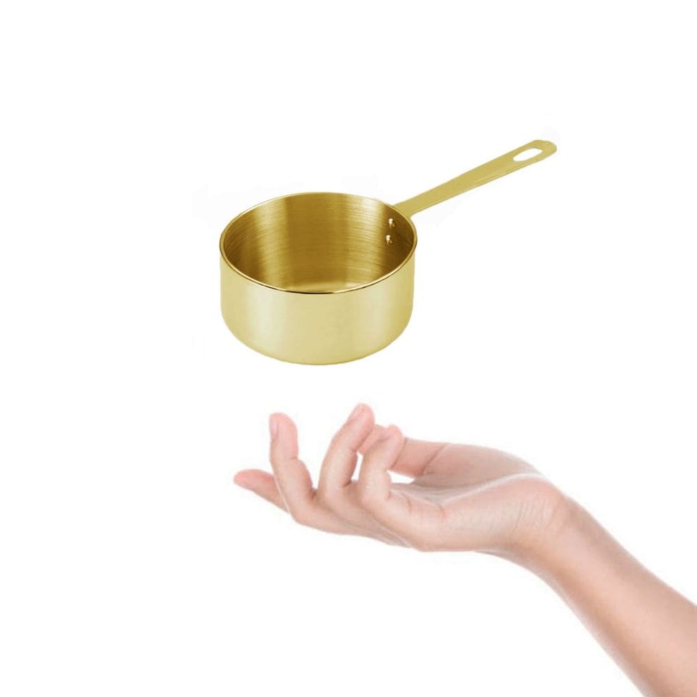 Panelinha Couvert Dourado Mini Panela Finger Food Buffet 120ml