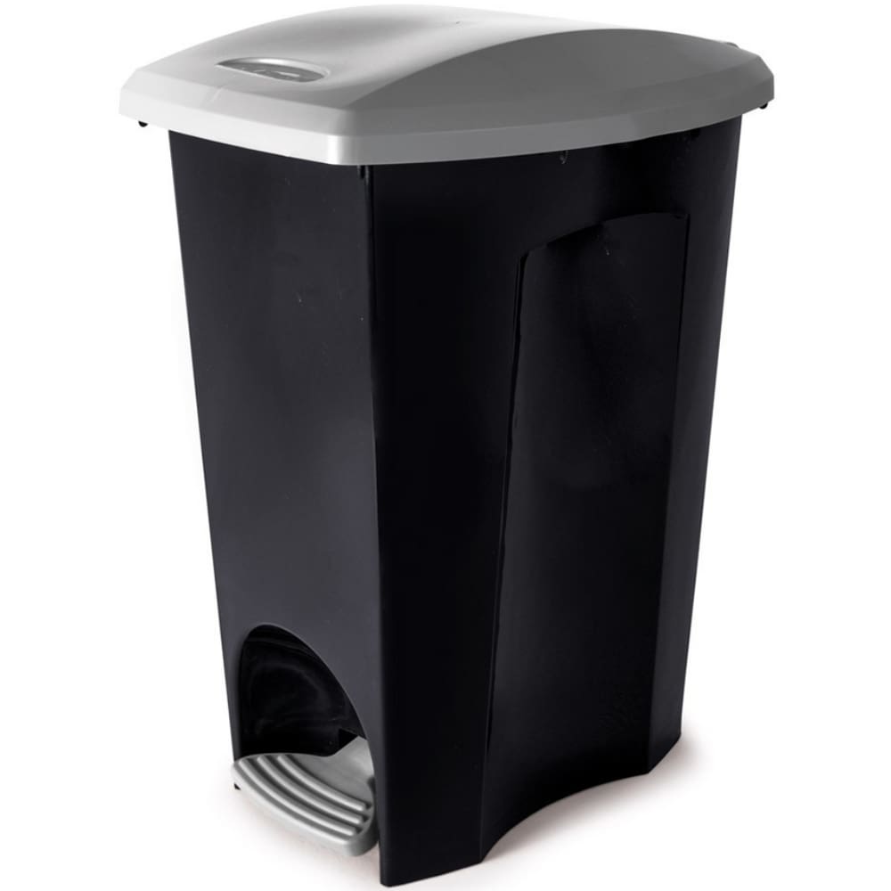 Lixeira Pratica Com Pedal 31,5L E-Black Plasutil