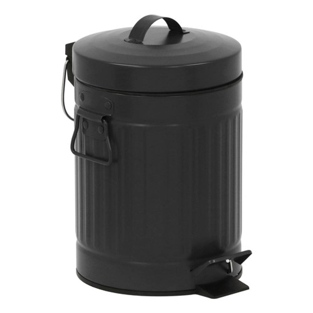 Lixeira Para Banheiro Com Pedal 3l Preta - Sensea