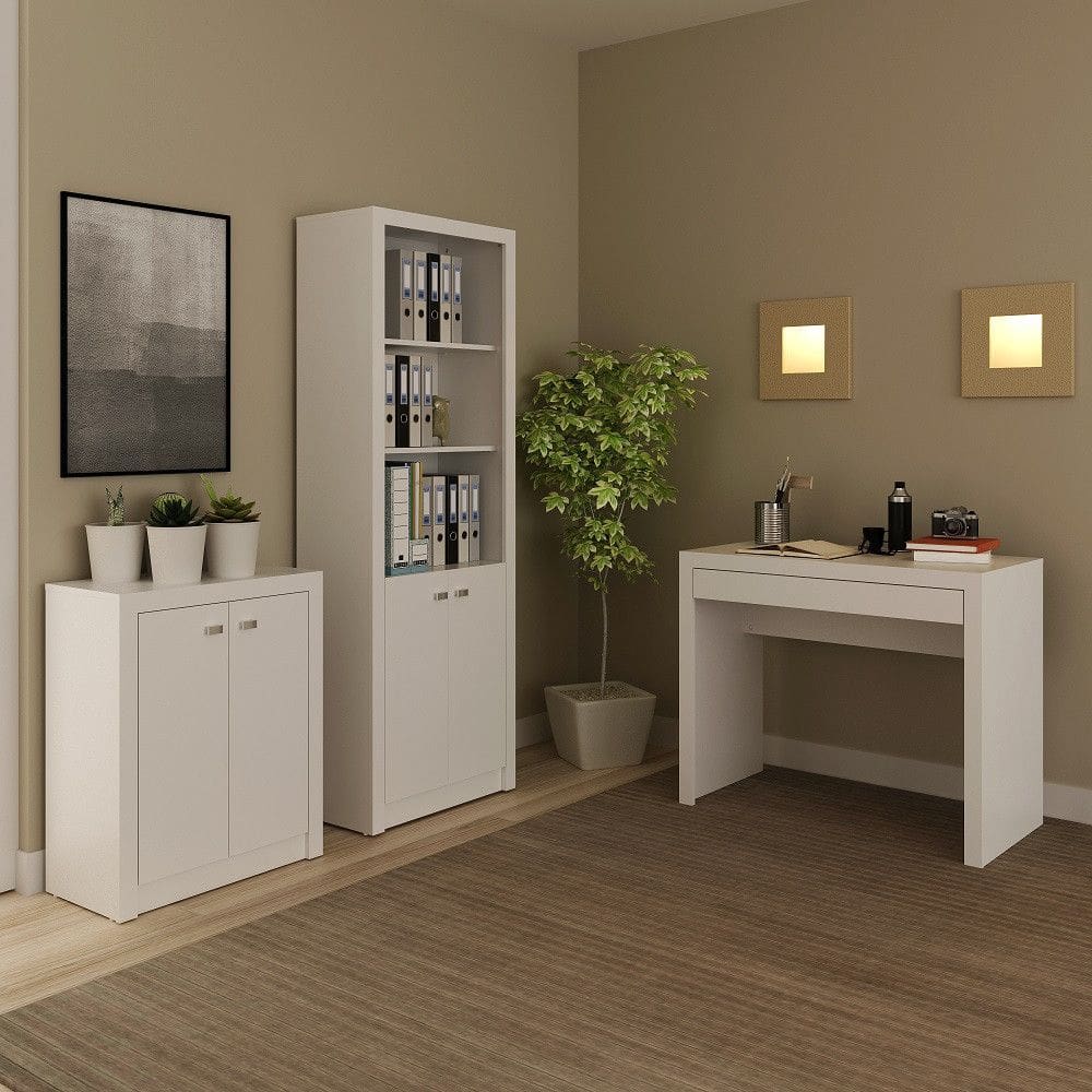 Conjunto para Escritório Armário Balcão e Mesa ME41 Tecnomobili