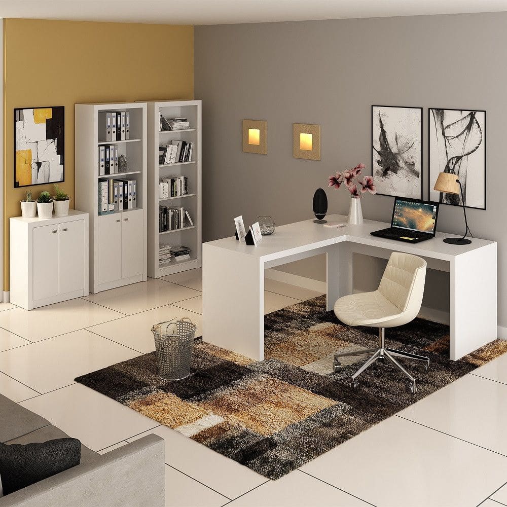Conjunto para Escritório Armário Balcão Estante e Mesa ME41 Tecnomobili