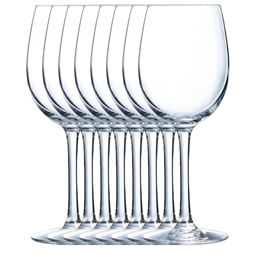 Lote 8 Taças Vinho Cristal 580ml Chef Sommelier Arcoroc Wine