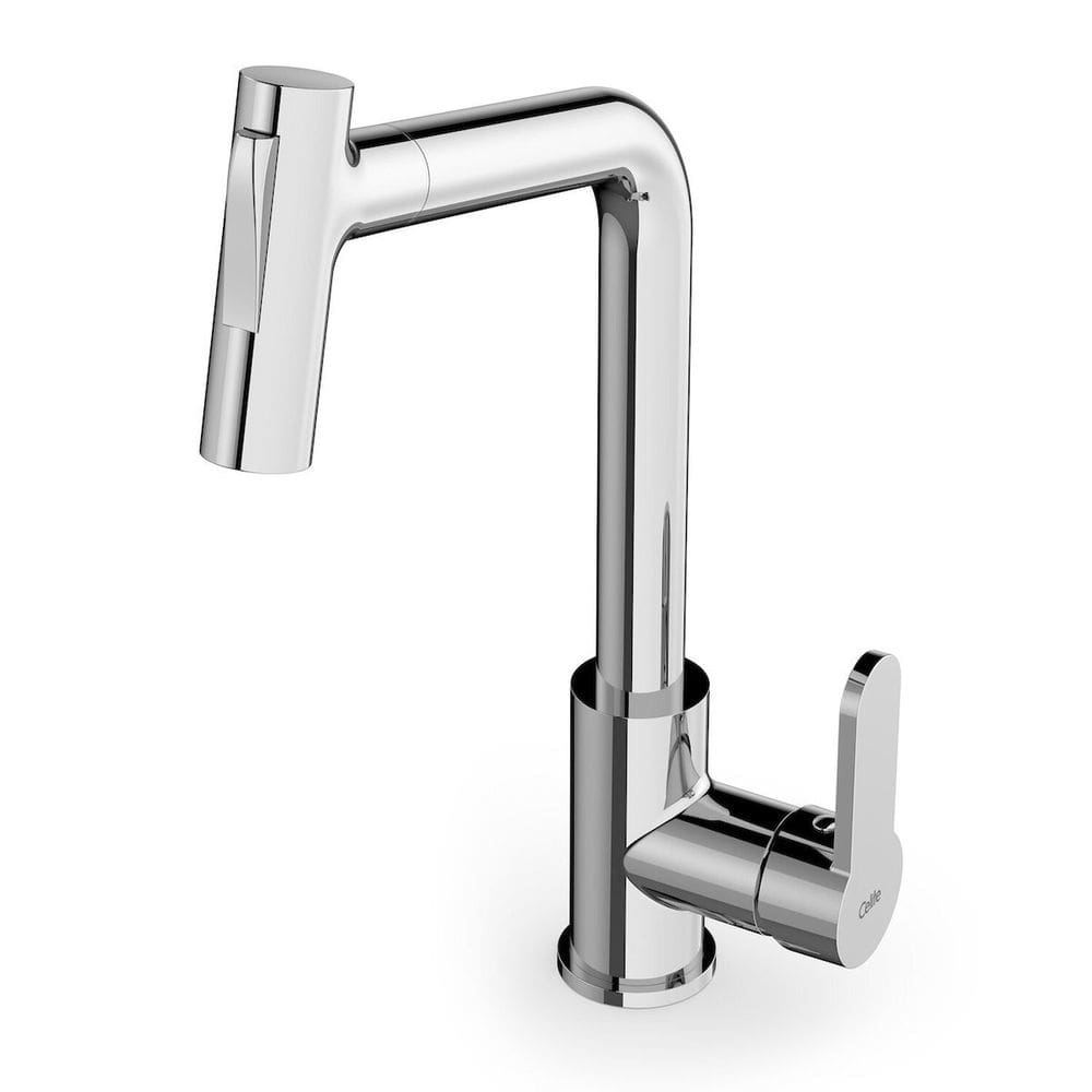 Monocomando Kitchen com Bica Extraível para Cozinha Cinza