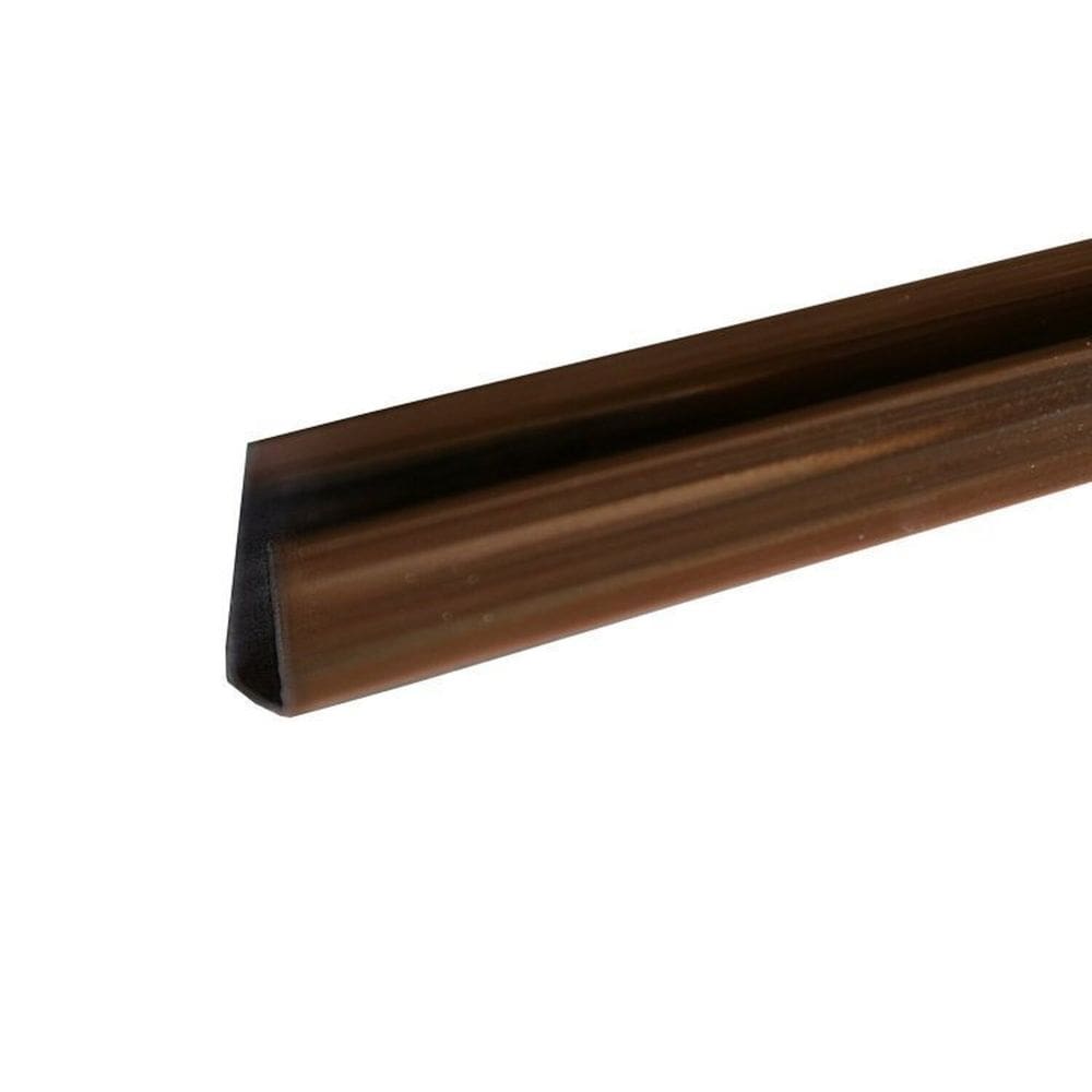 Kit 5 Caixas com 75 M Acabamento Perfil &quot;u&quot; para Forro Pvc 8mmx3cmx3,00m Bariri Mogno