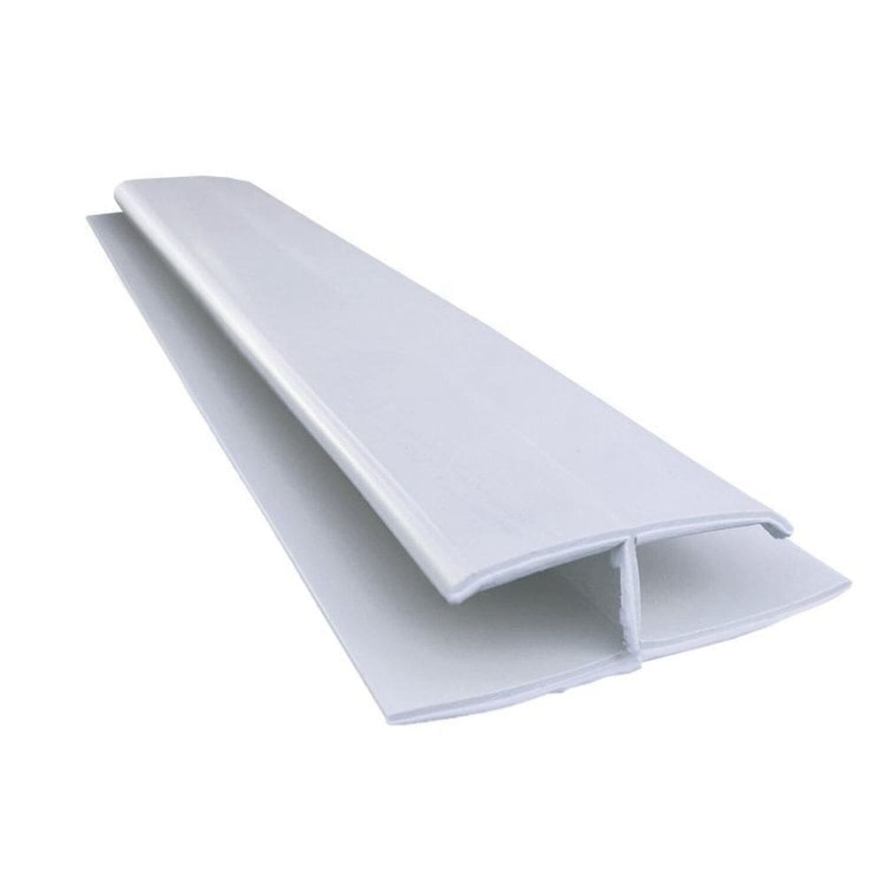 Kit 15 Caixas com 150 M Emenda Rígida Pvc Perfil H 8mmx4,5cmx3m Bariri Branco