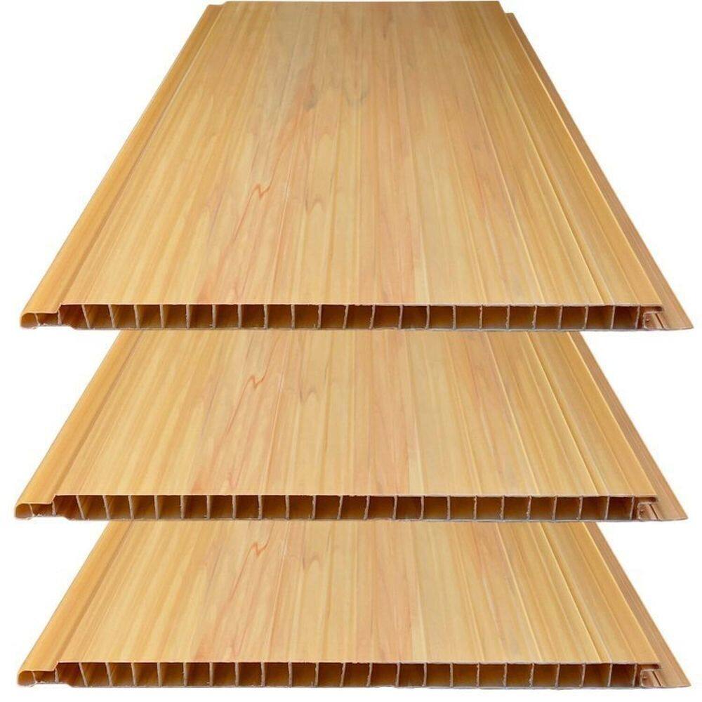 Kit 40 Caixas com 240 M² Forro de Pvc Plus 8mm X 20cm X 3,00m Bariri Cerejeira